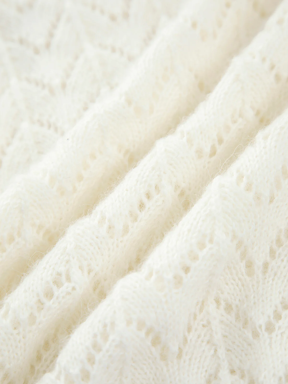 Sheer Wink Eyelet Polo Crop Shirt - Image 3