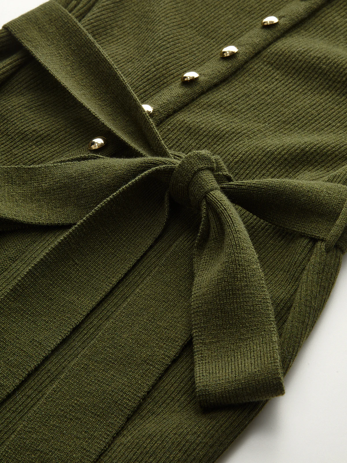 Wool Blend Belted Cardigan - Image 3
