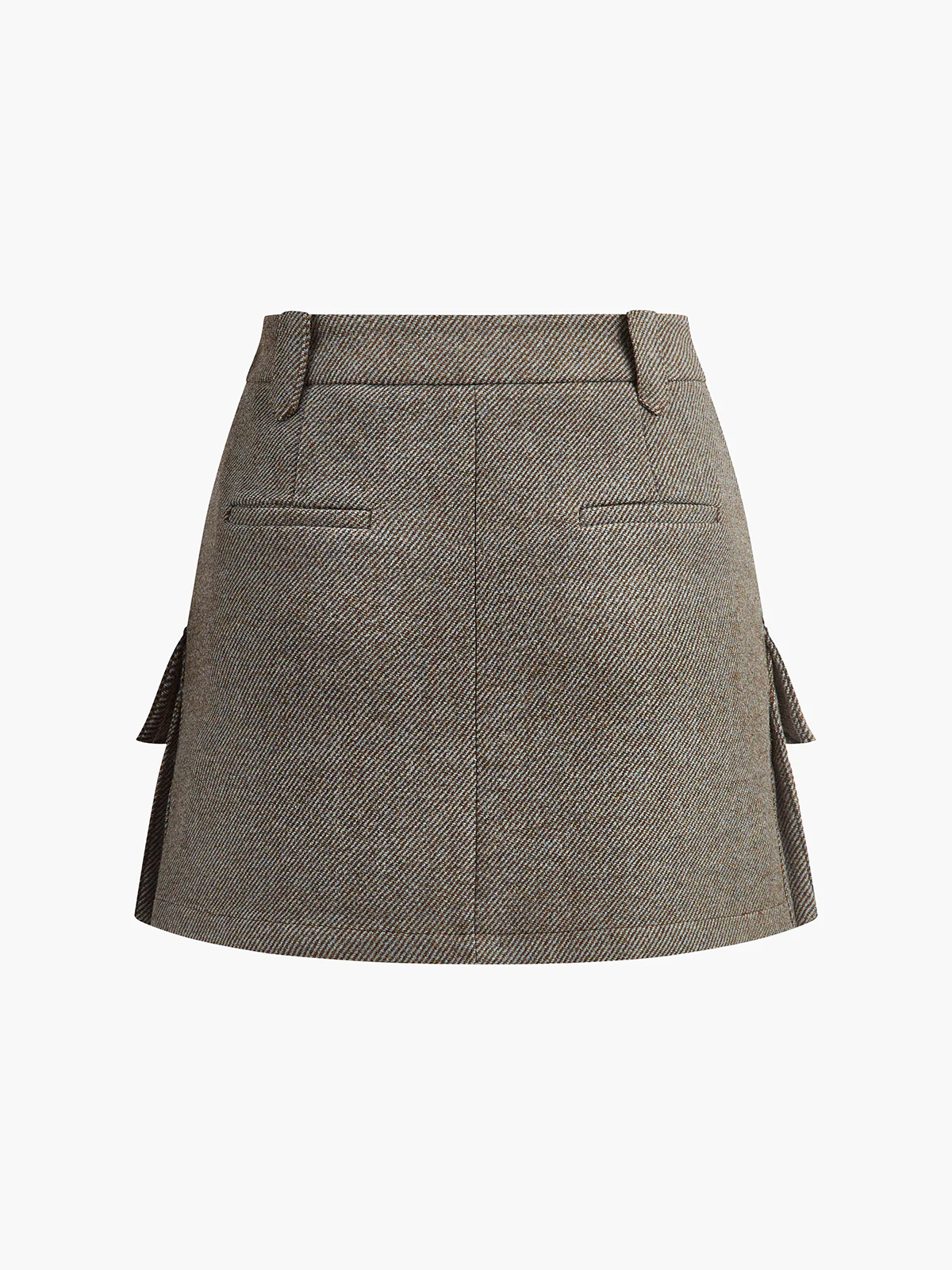 Wool-Blend Cargo Pockets Skirt - Image 7