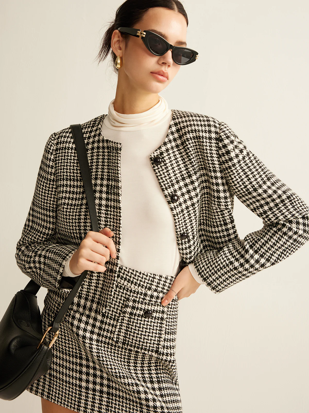 Wool-Blend Checked Jacket - Image 2