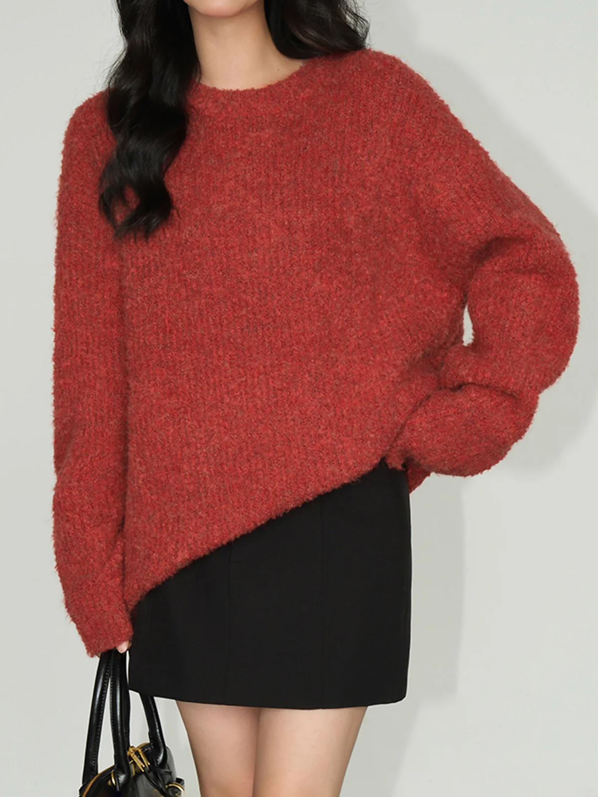 Wool-Blend Elegant Ribbed Sweater - Image 7