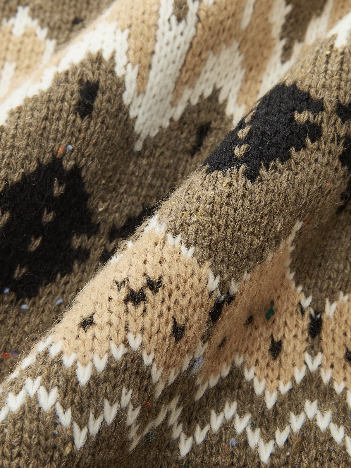 Wool Blend Fair Isle Pattern Sweater - Image 3