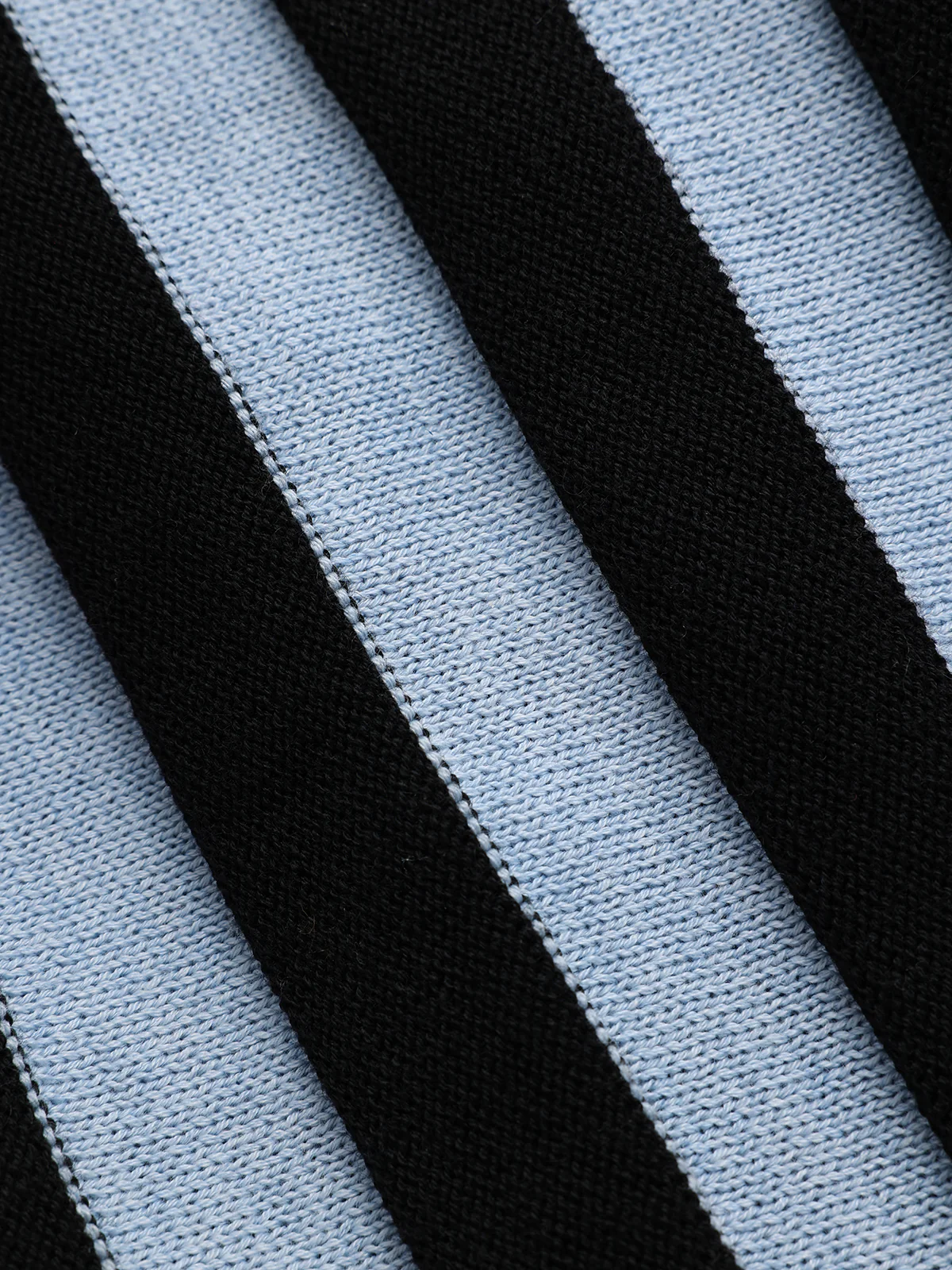Wool Blend Halter Stripe Knit Top - Image 5