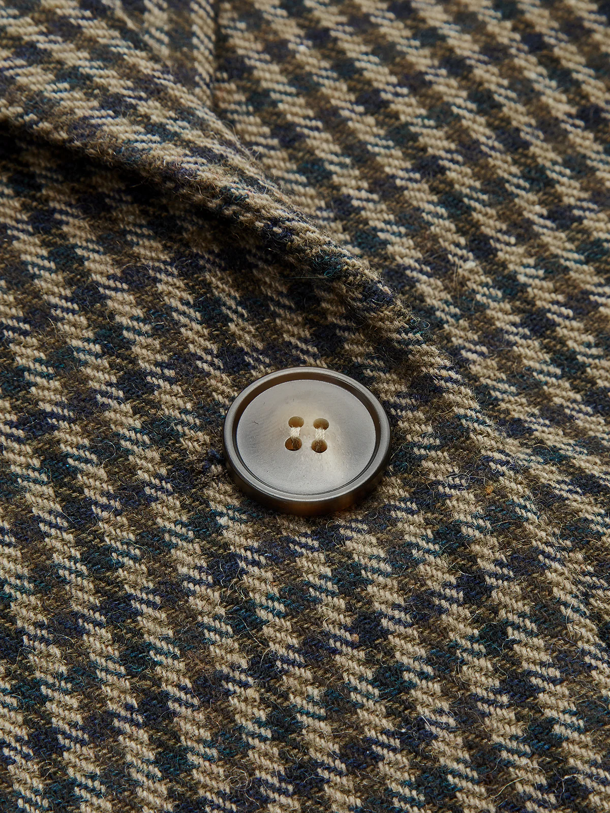 Wool-Blend Houndstooth Blazer - Image 4