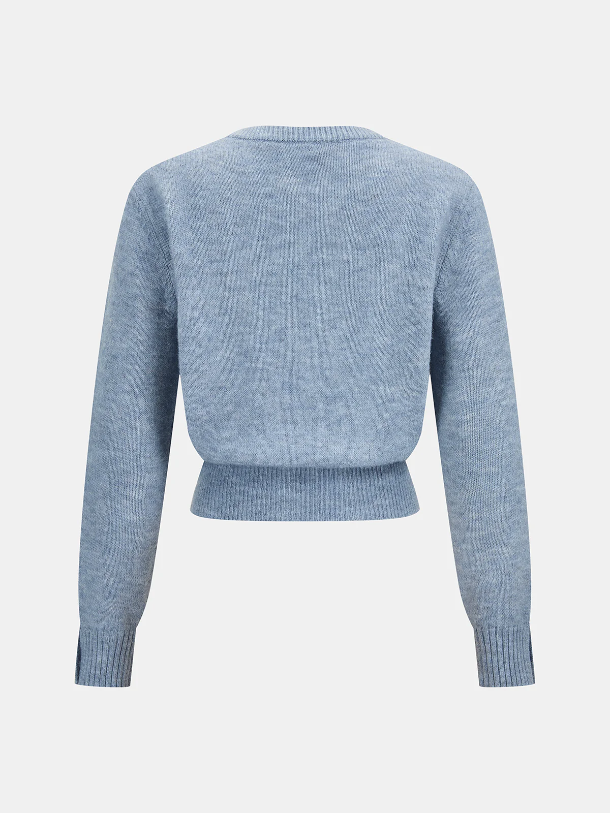 Wool-Blend Knot-Front Sweater - Image 2