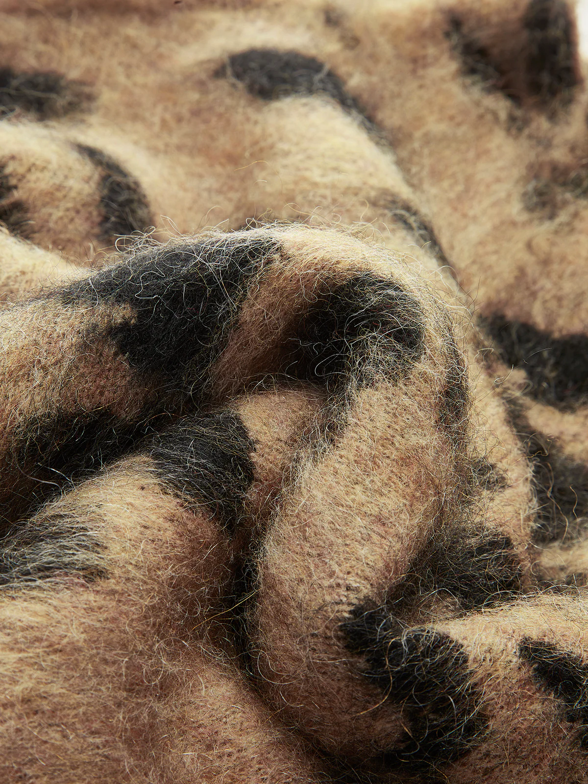 Wool-Blend Leopard Fuzzy Sweater - Image 11