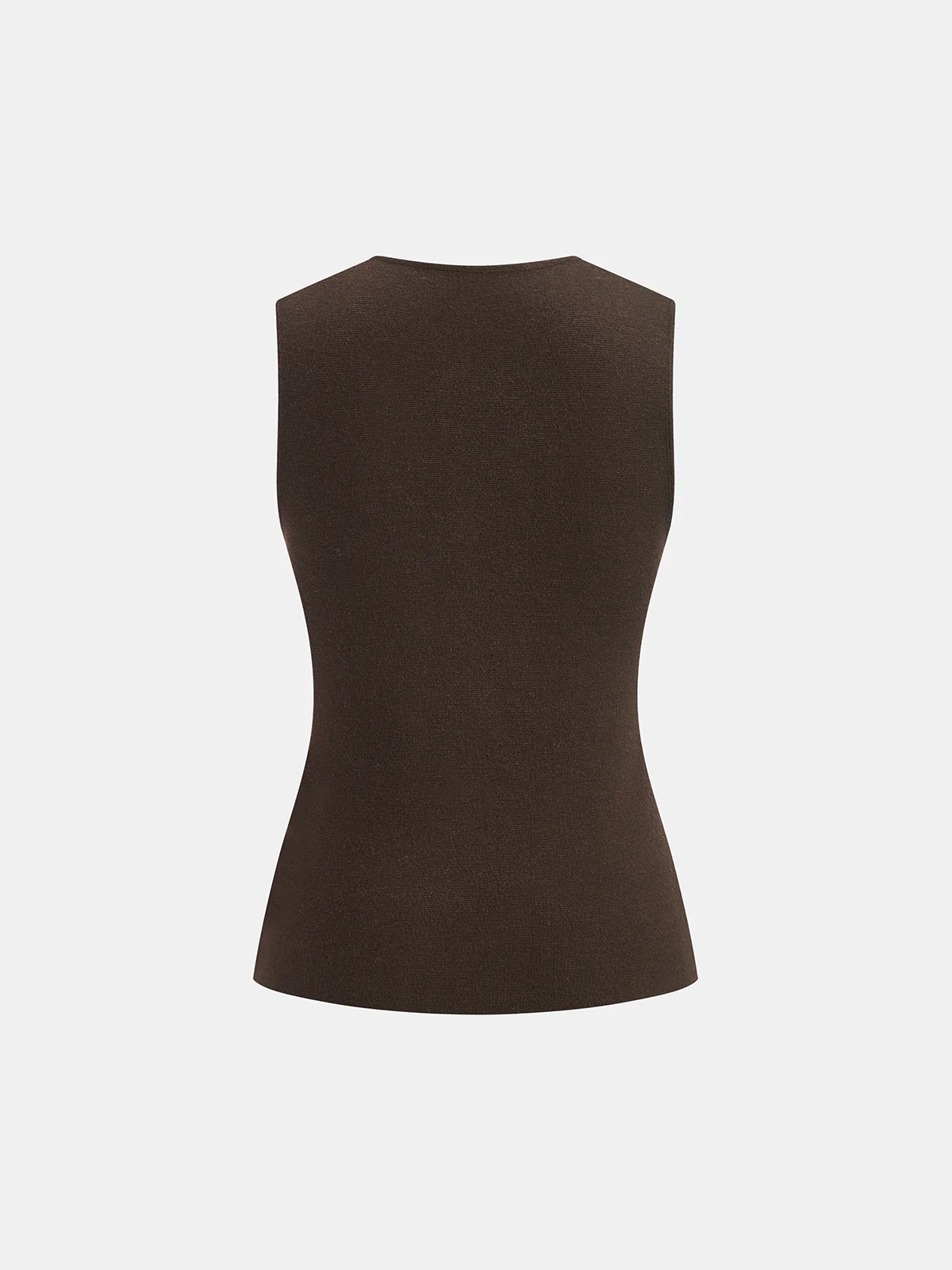 Wool Blend Metal Button Vest and Skirt Set - Image 3