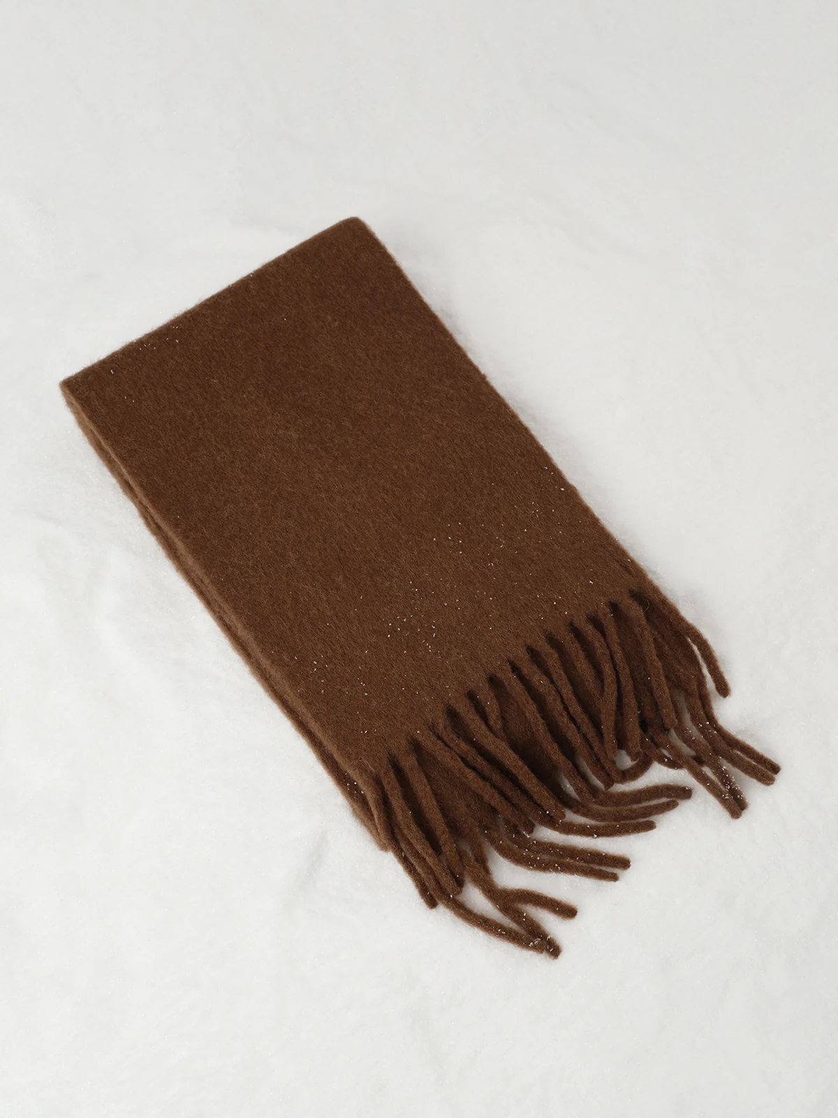 Wool-Blend Minimalist Tassel Scarf - Image 5