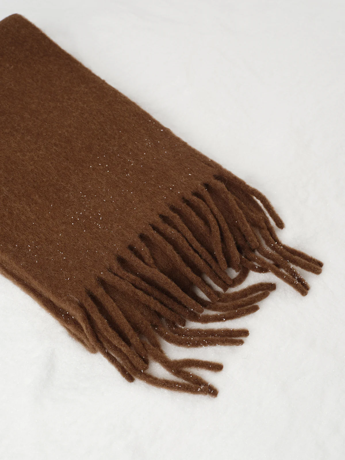 Wool-Blend Minimalist Tassel Scarf - Image 6