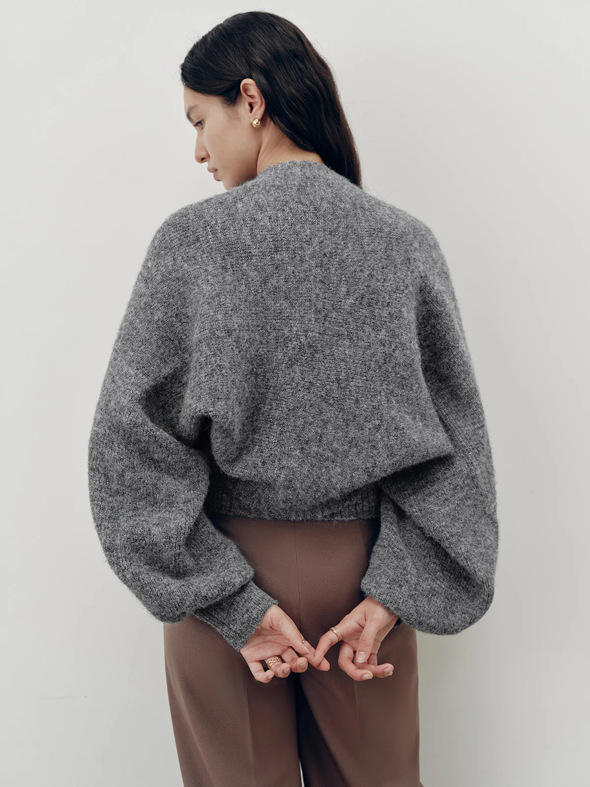 Wool-Blend Mock Neck Two-Piece Sweater Set - Image 7
