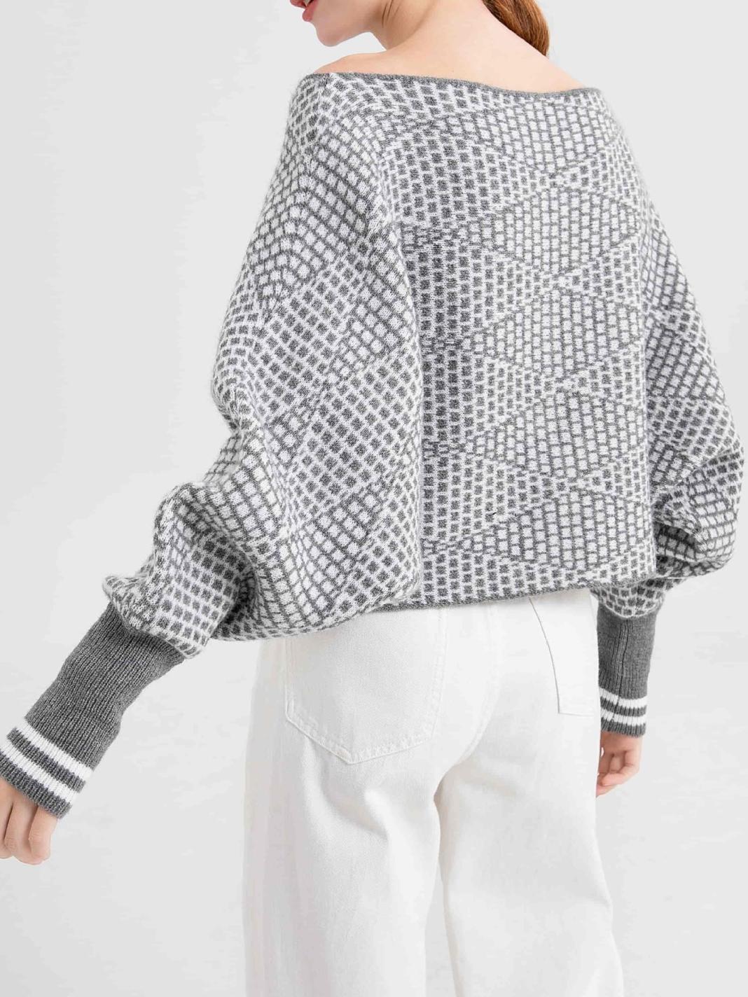 Wool-Blend Off Shoulder Sweater - Image 5