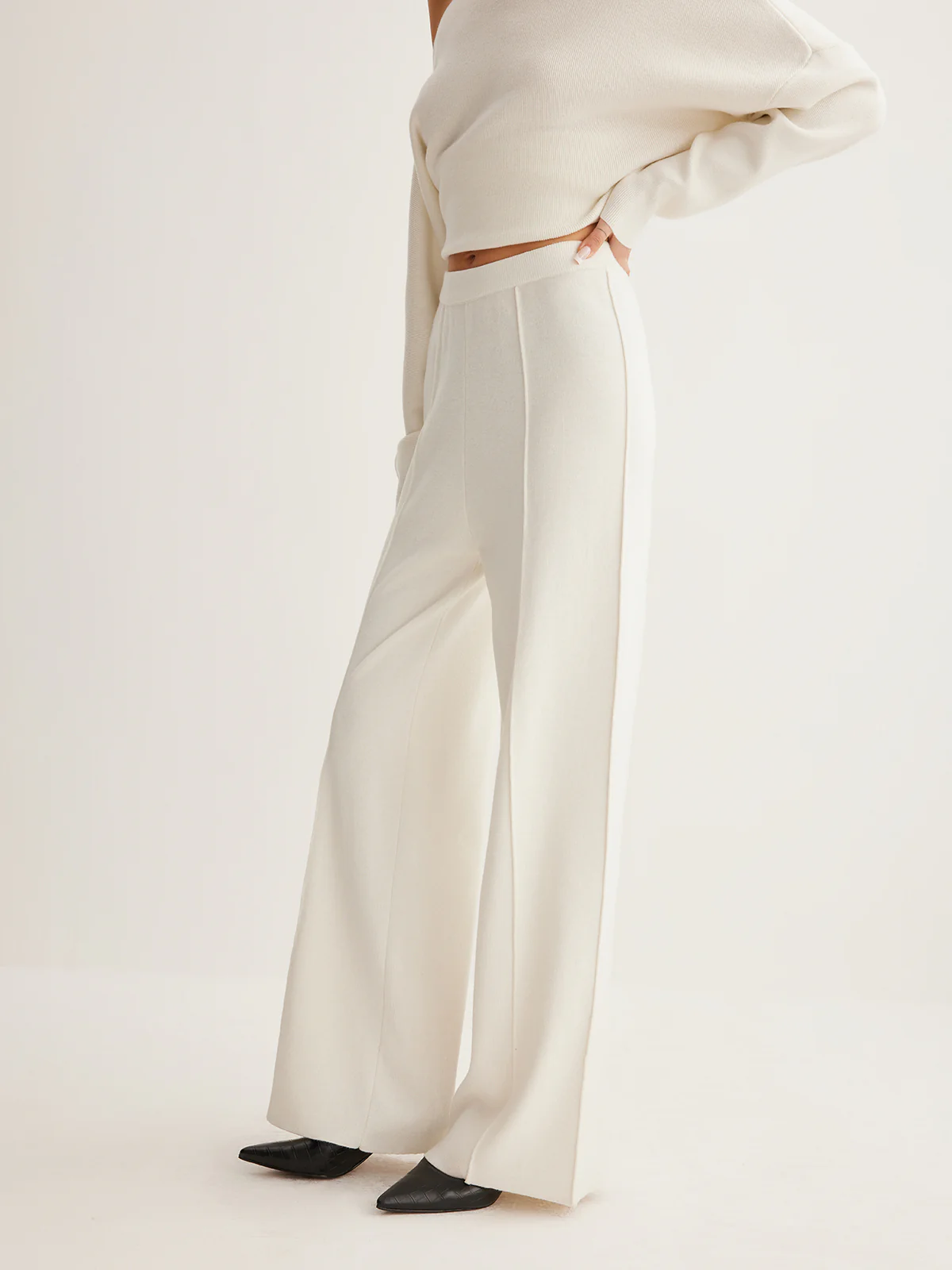 Wool-Blend Piping Pants - Image 4