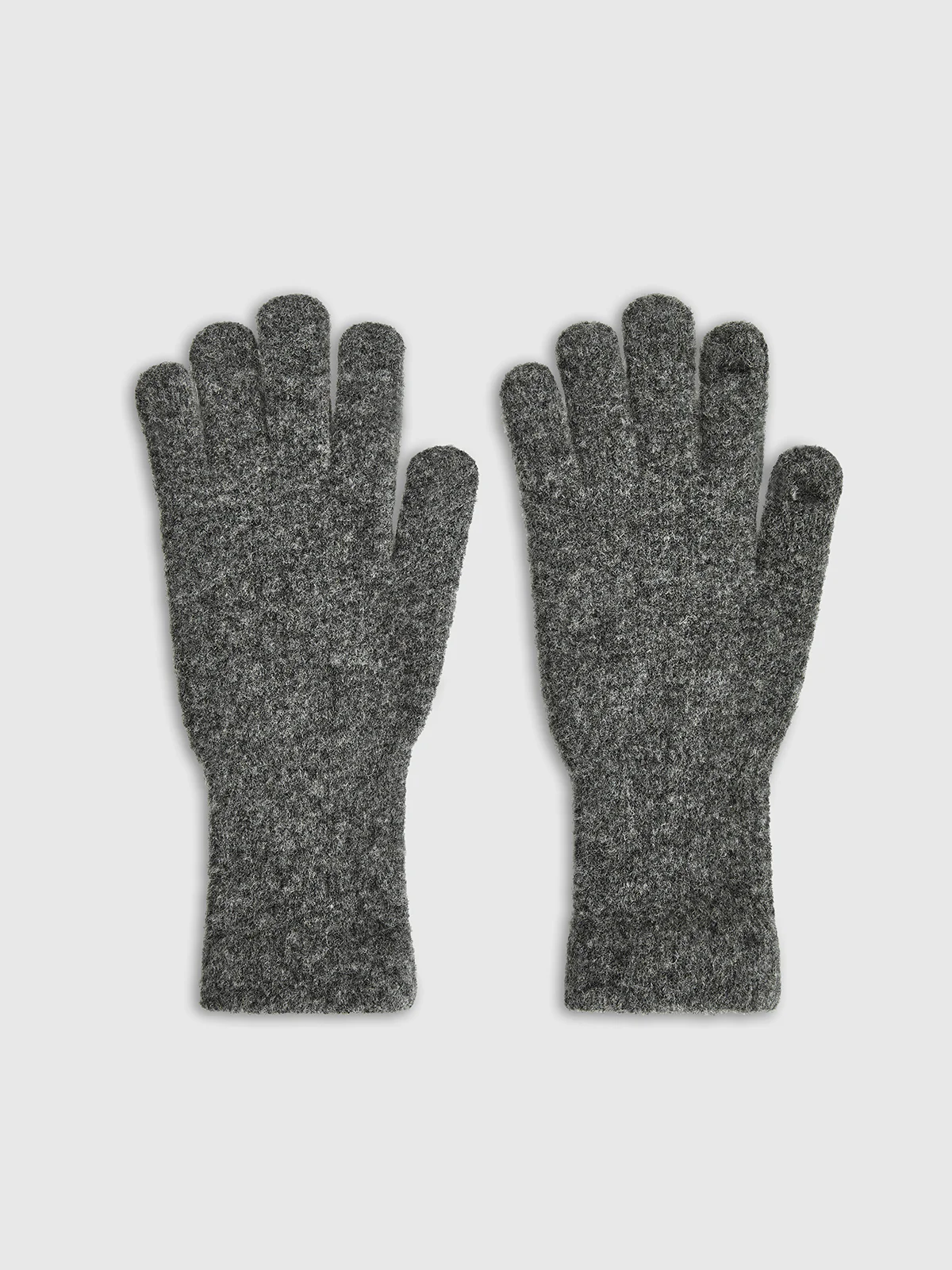 Wool-Blend Plain Warm Gloves - Image 2