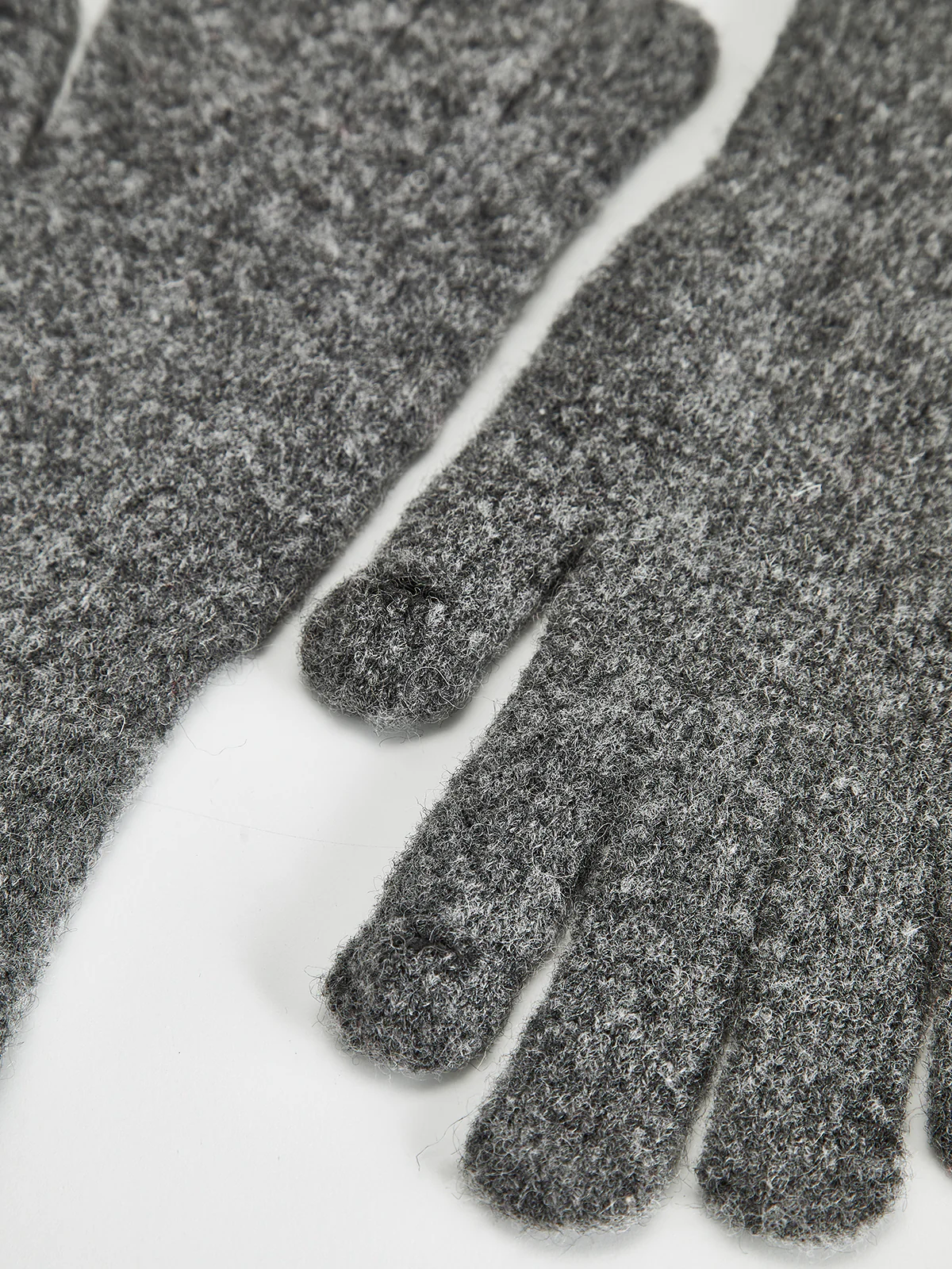 Wool-Blend Plain Warm Gloves - Image 3