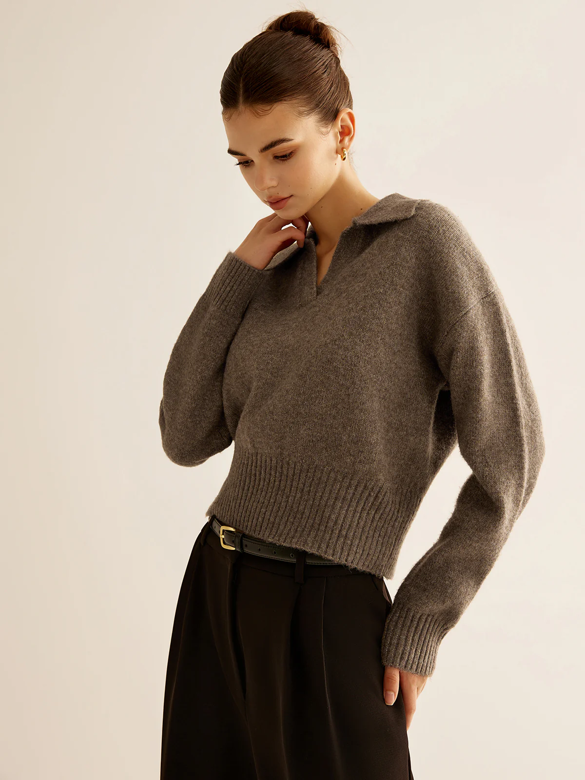 Wool-Blend Polo Sweater - Image 2
