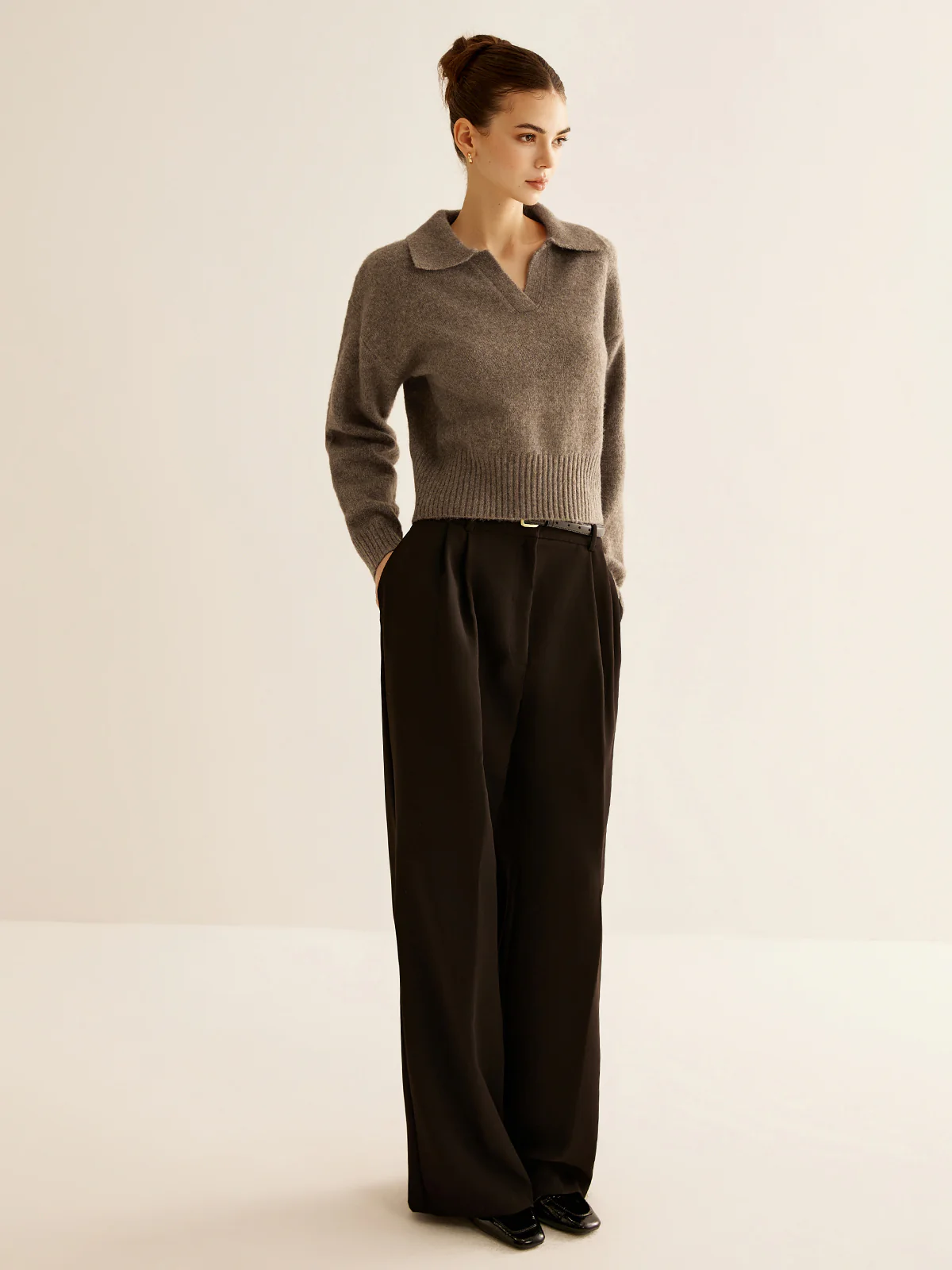 Wool-Blend Polo Sweater - Image 3