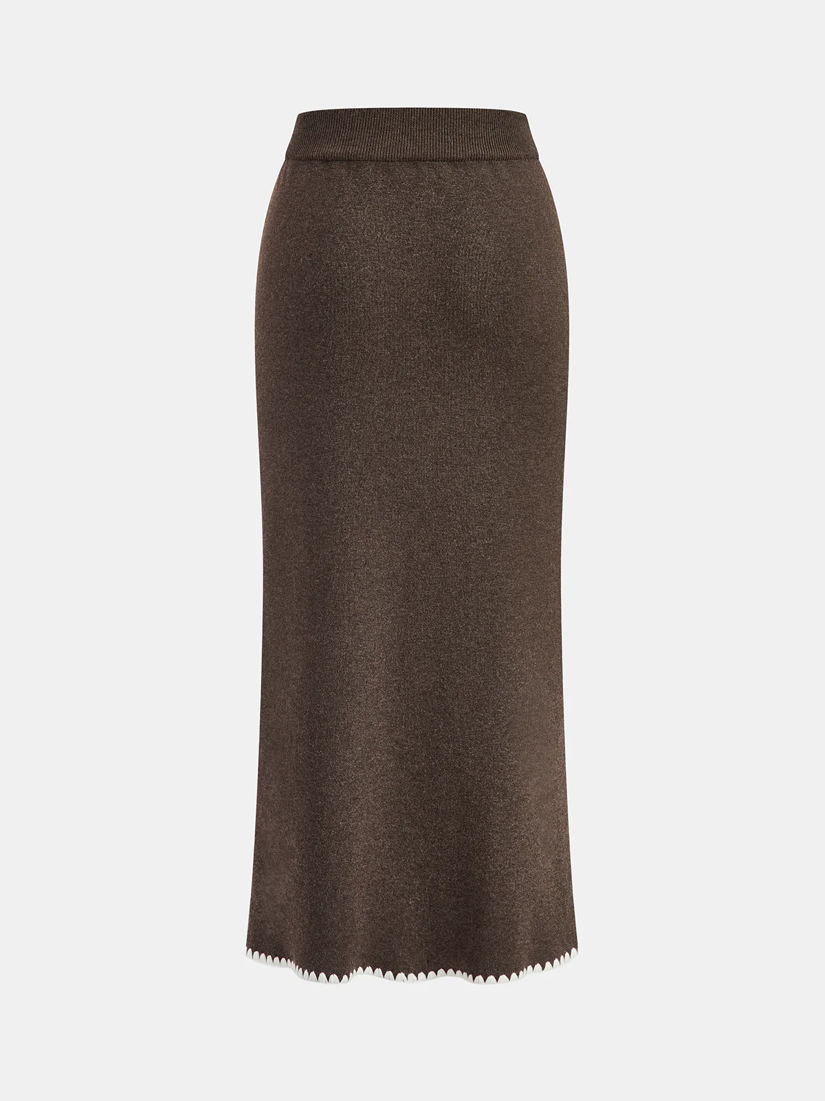 Wool-Blend Tie-Neck Knit Co-ord Set - Image 3