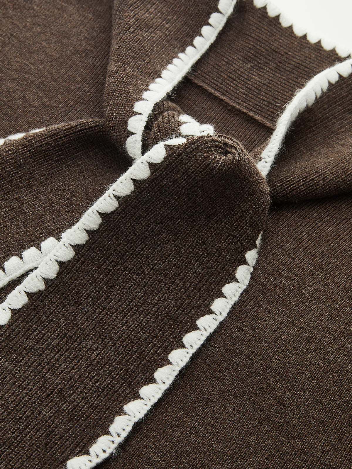 Wool-Blend Tie-Neck Knit Co-ord Set - Image 6
