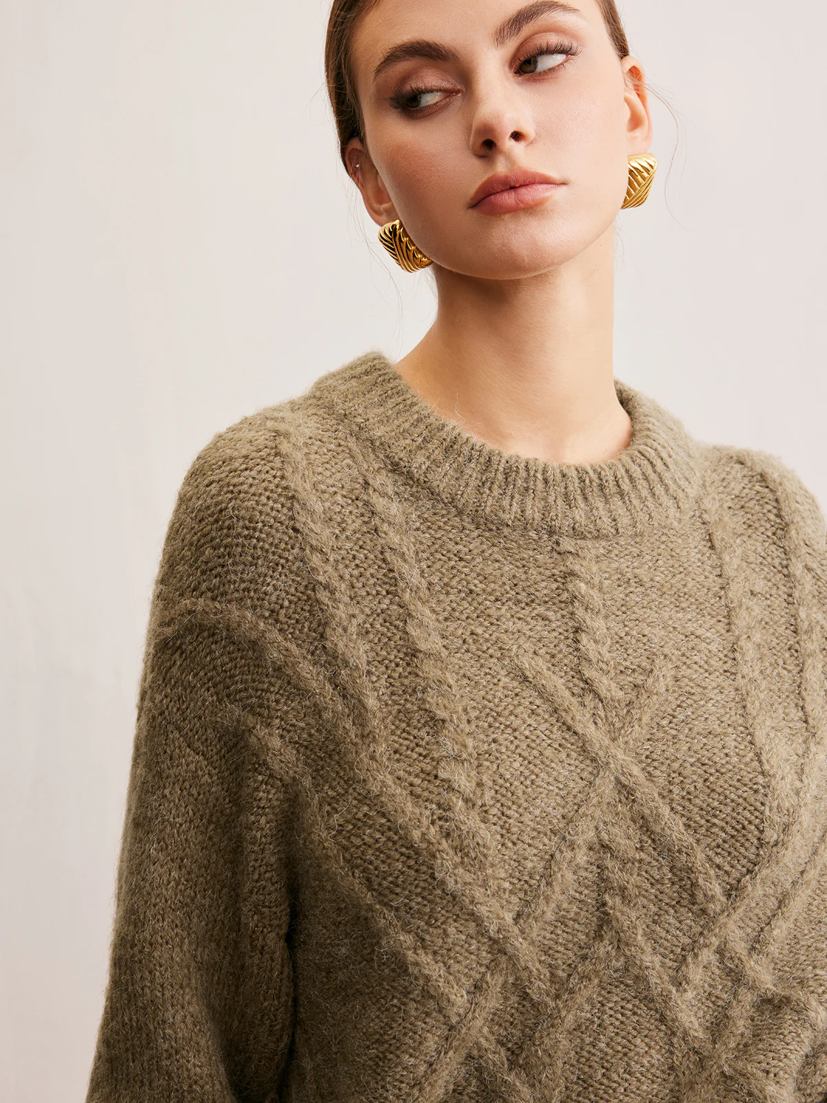 Wool-Blend Twist Shift Sweater - Image 4