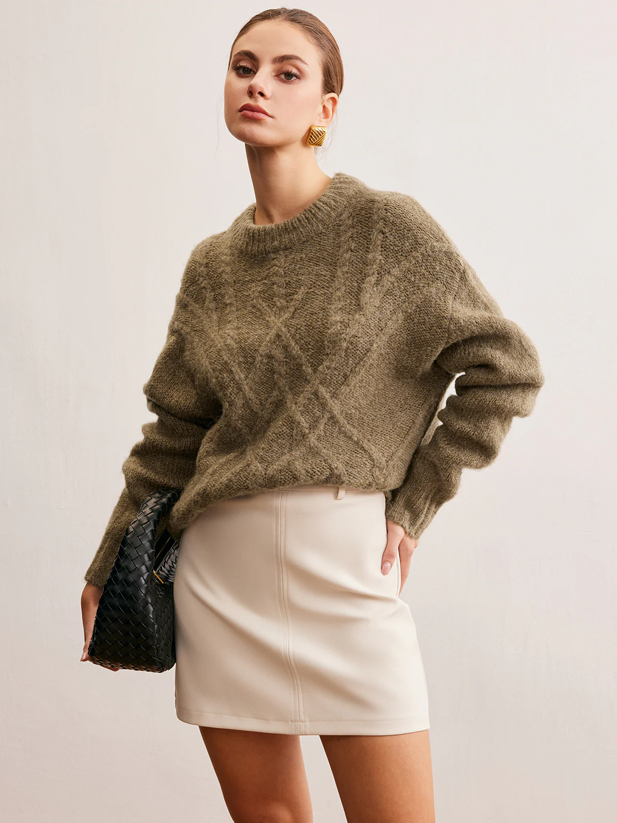 Wool-Blend Twist Shift Sweater - Image 5