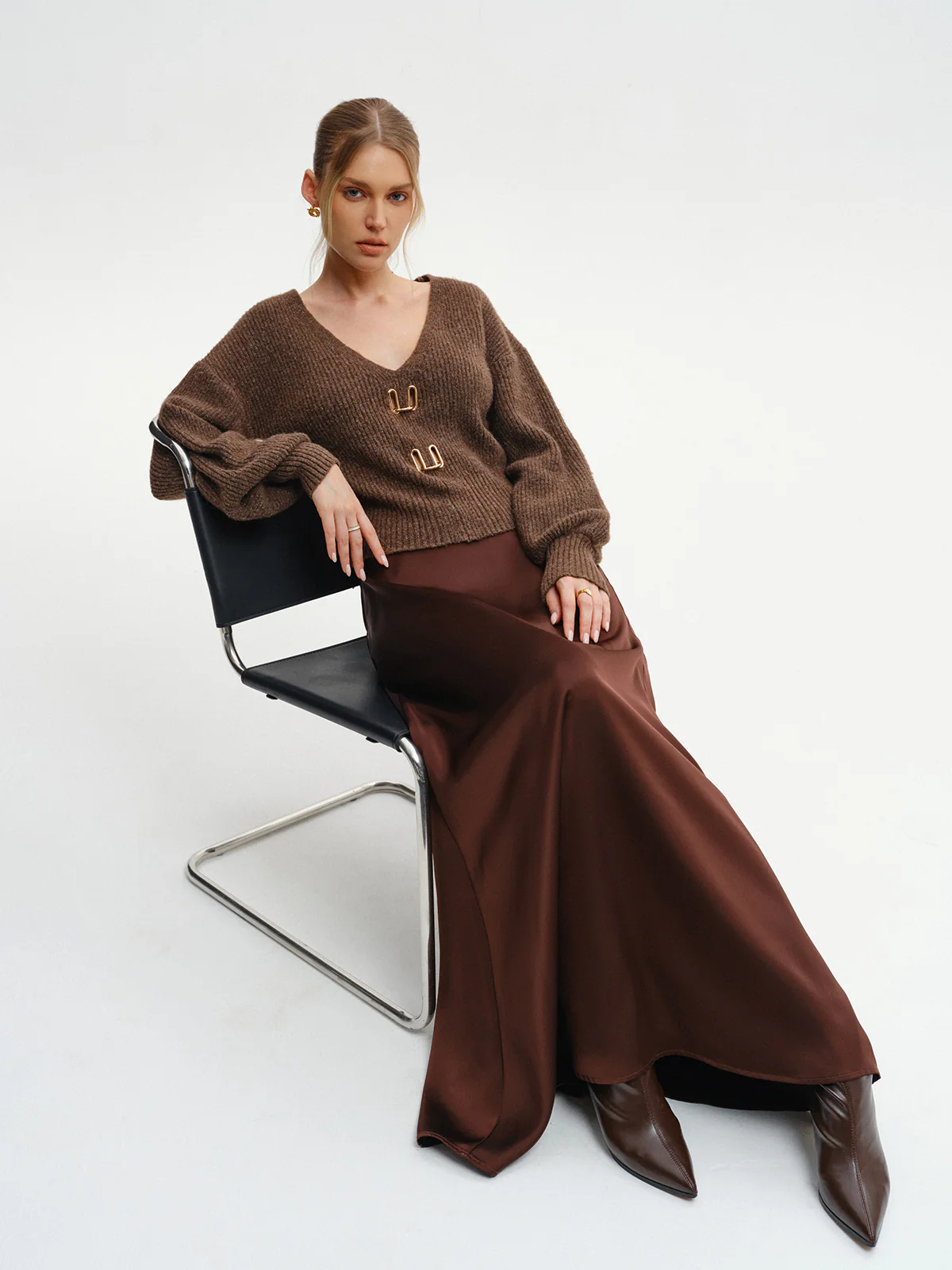 Wool-Blend V-Neck Sweater - Image 2