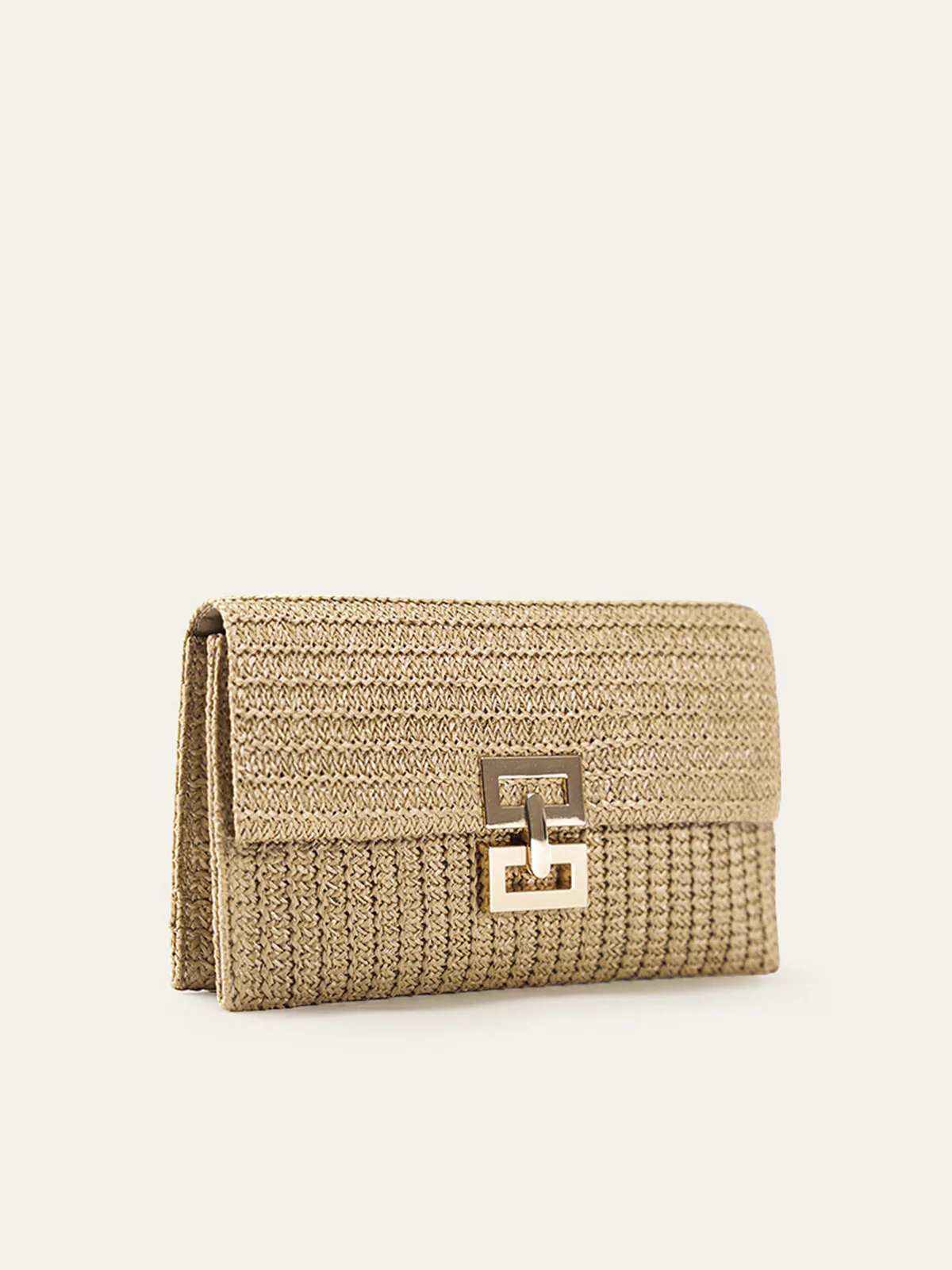 Woven Chain Strap Flap Shoulder Bag - Image 3