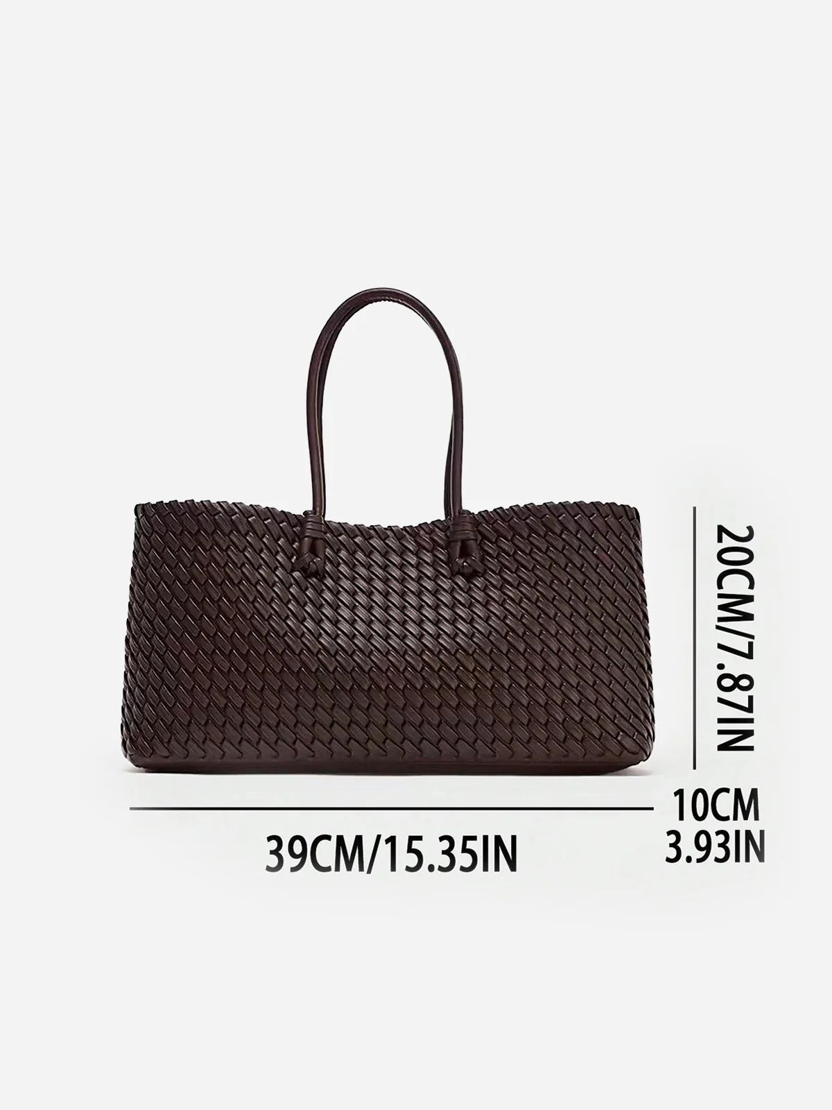 Woven PU Tote Bag - Image 4