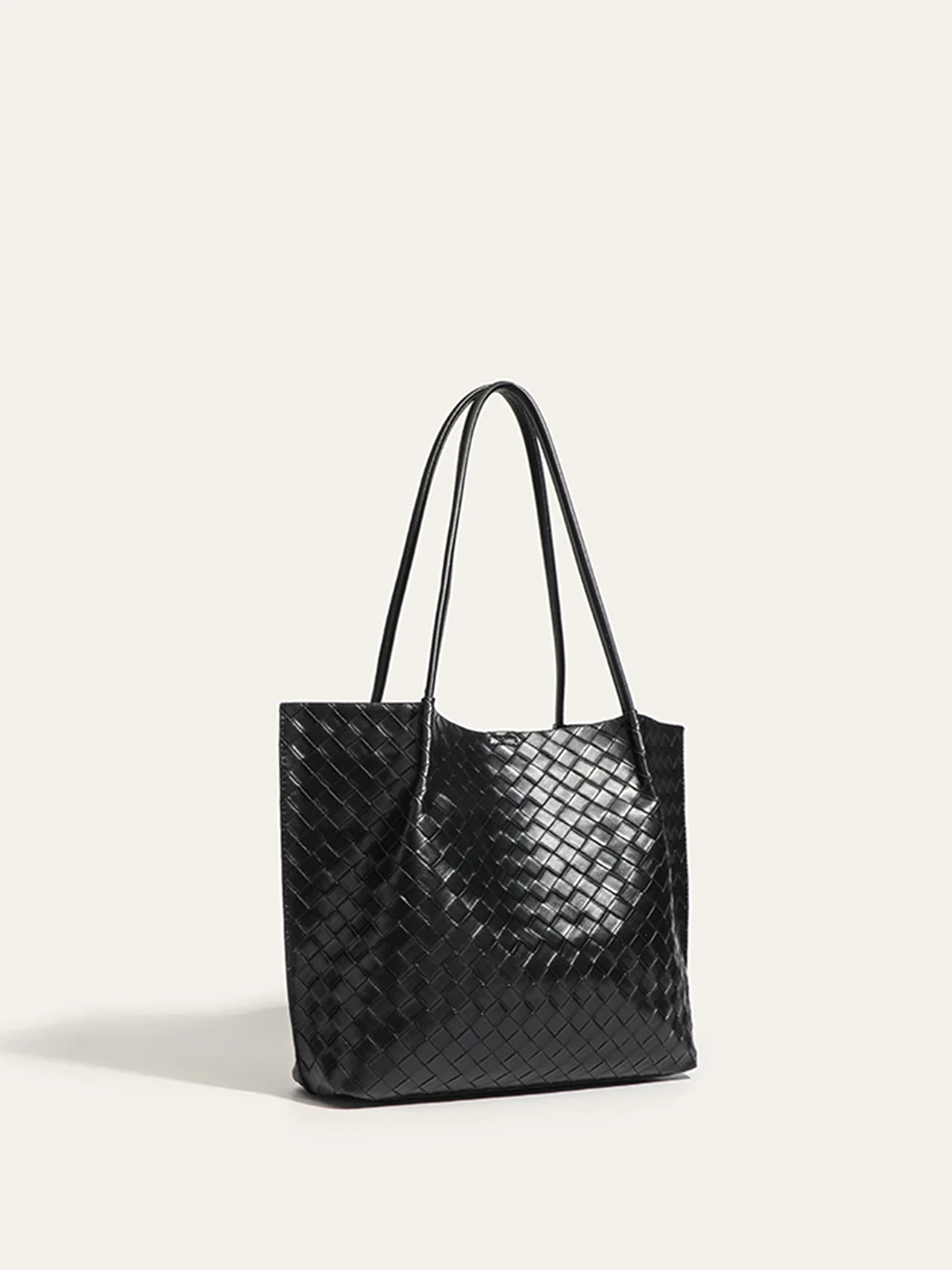 Woven PU Tote Bag - Image 3