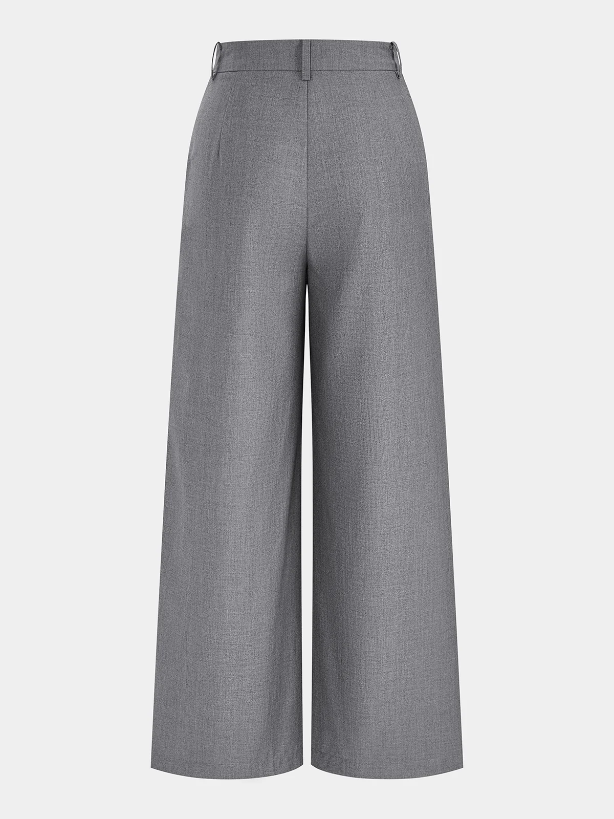 Wrap Front Mid-Waist Wide Leg Pants - Image 2