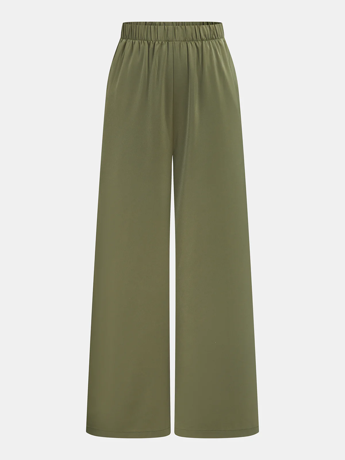 Wrap-Front Sleeveless Top & Wide-Leg Pants Set - Image 5