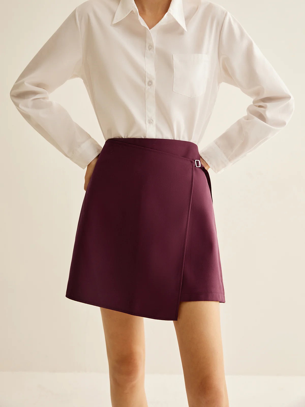 Wrap Mini Skirt - Image 2