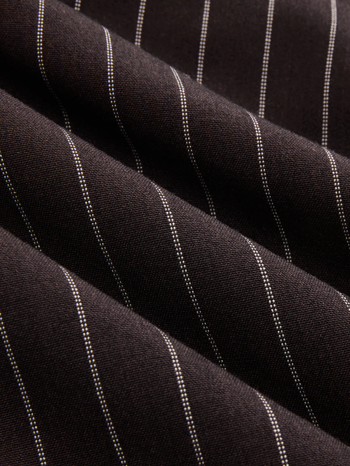 Wrap Tie-Waist Pinstripe Wide-Leg Pants - Image 3