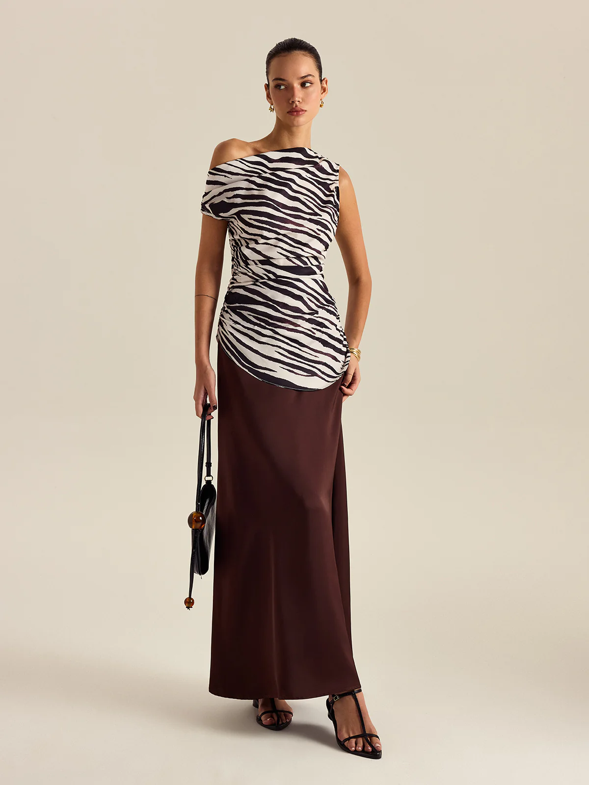 Zebra Print Off-Shoulder Top - Image 5