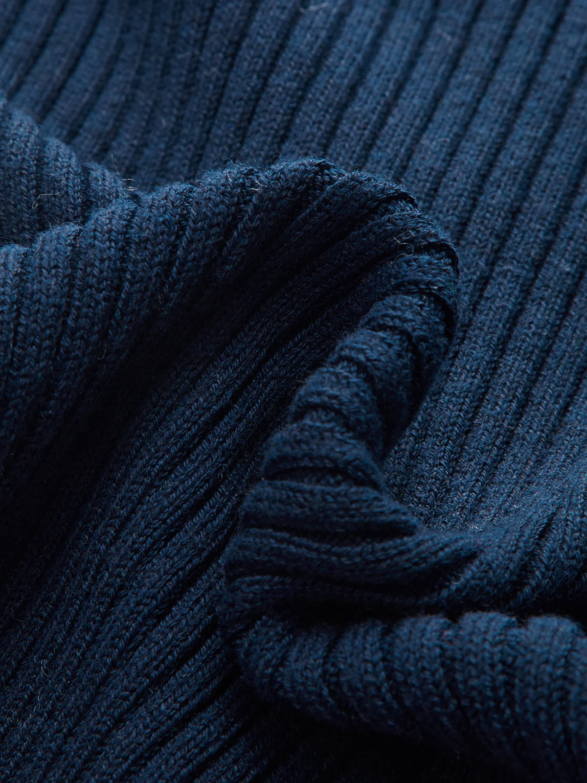 Zip-Front Suede Panel Ribbed Knit Top - Image 4