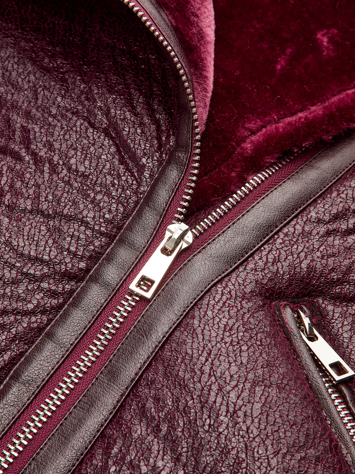 Zipper Belted Soft Fleece Jacket - Image 8
