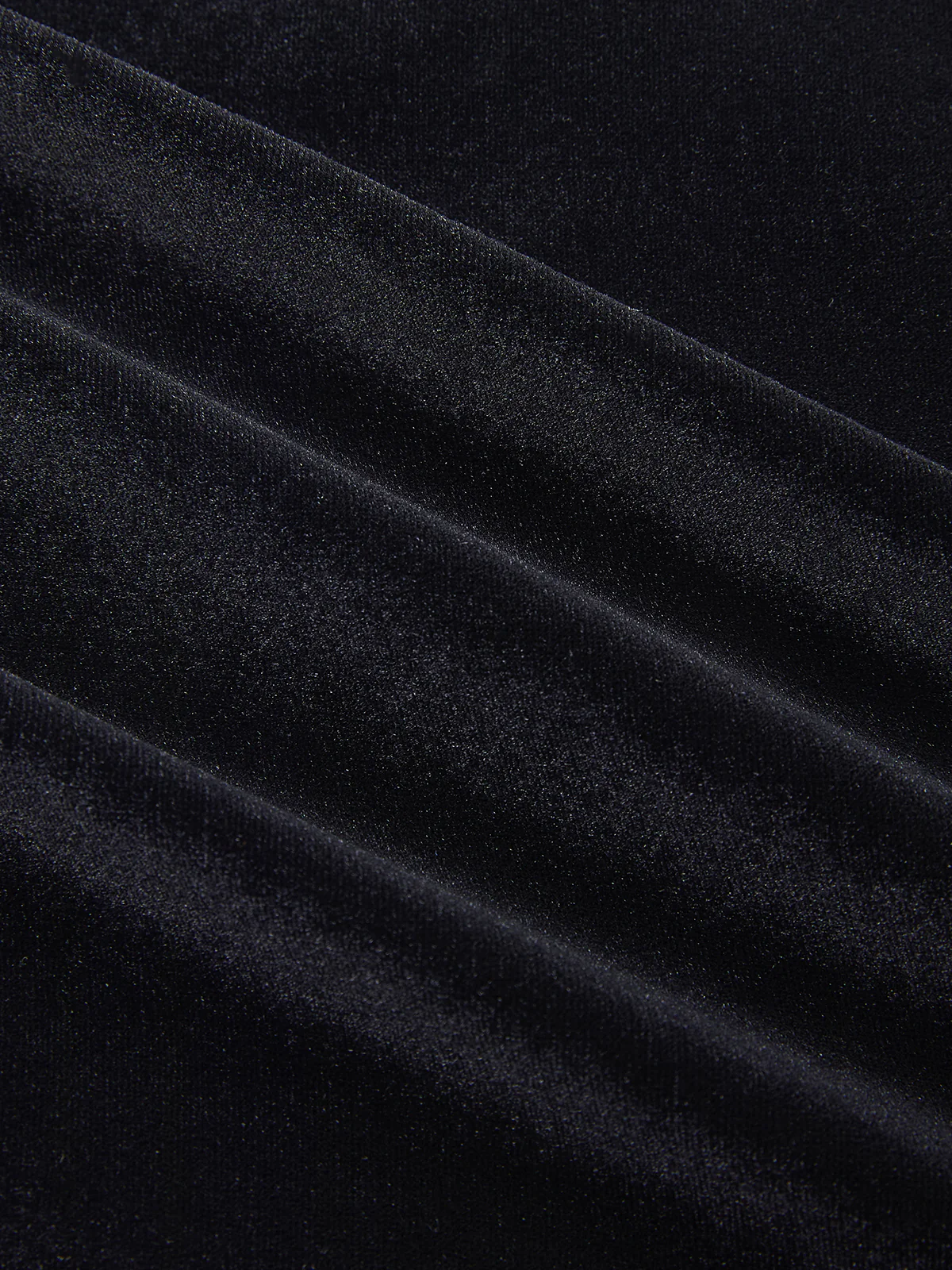 Zipper Detail Velvet Mini Skirt - Image 3