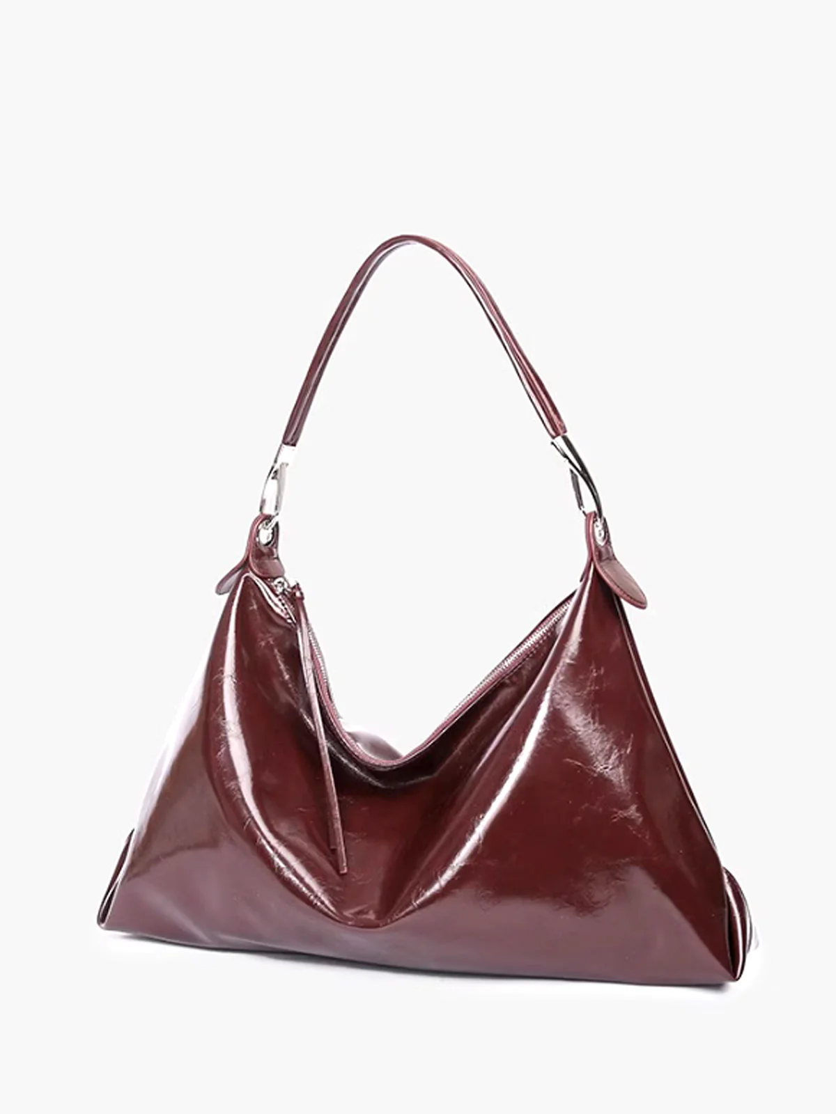 Zipper Soft Hobo Bag - Image 3